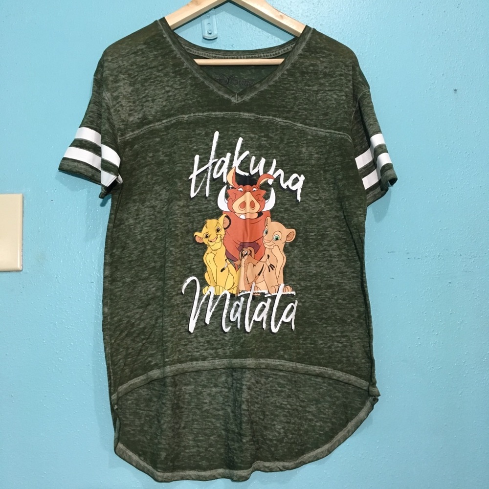 Disney Green Hakuna Matata Short Sleeve Tee